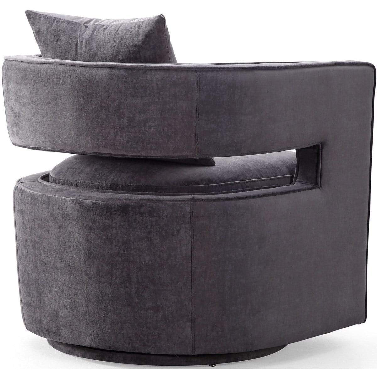 Candelabra Home Kennedy Swivel Chair - Grey Furniture TOV-L6125 00806810354384