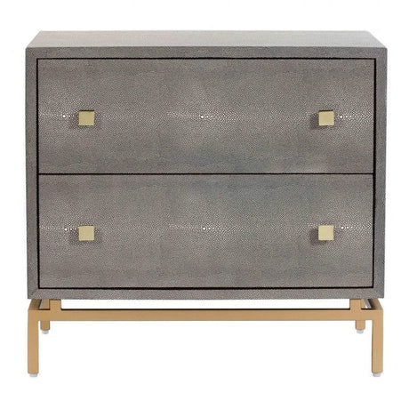 Candelabra Home Pesce Shagreen Nightstand Furniture TOV-D44015 00806810358924