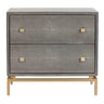 Candelabra Home Pesce Shagreen Nightstand Furniture TOV-D44015 00806810358924
