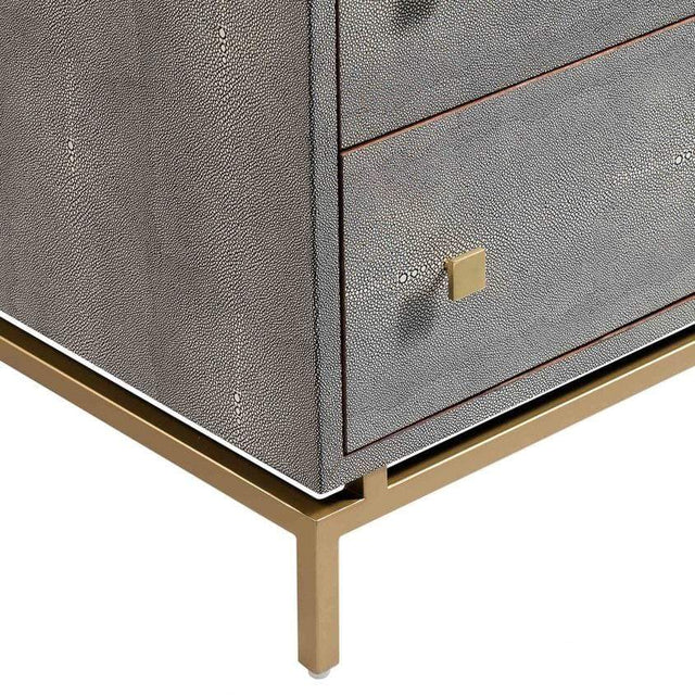 Pesce Shagreen Nightstand Meadow Blu