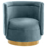 Candelabra Home Remy Velvet Swivel Chair Furniture