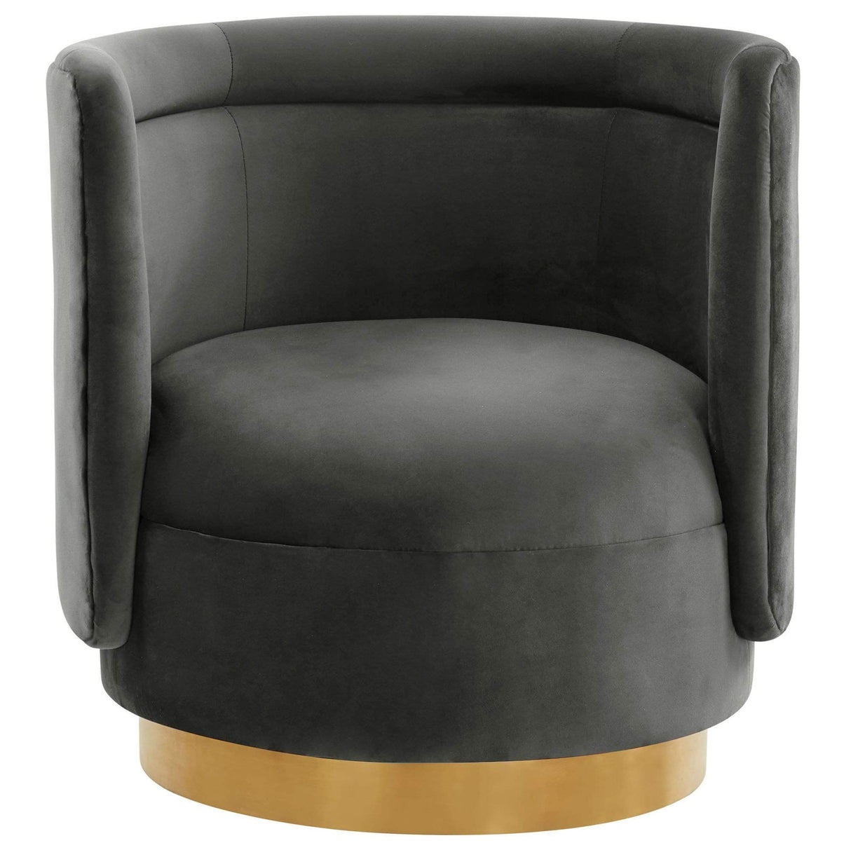 Candelabra Home Remy Velvet Swivel Chair Furniture TOV-S68259