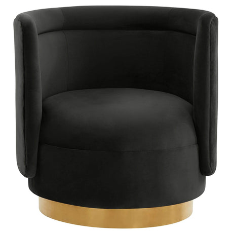 Candelabra Home Remy Velvet Swivel Chair Furniture TOV-S68262