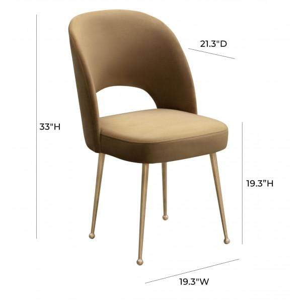 Candelabra Home Swell Velvet Chair Furniture