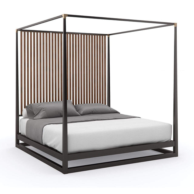 Caracole Pinstripe Bed Furniture caracole-CLA-020-101