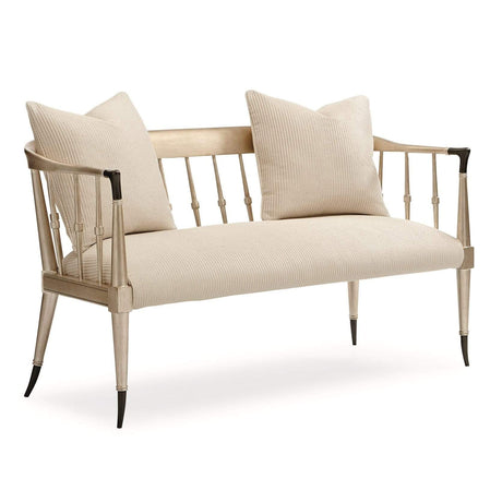 Caracole Twice as Beautiful Settee Furniture caracole-UPH-017-181-A 662896013108