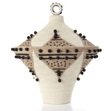 Charlie Sprout Festival Urn - Cream/Flax + Black Pillow & Decor charlie-sprout-HS20-1