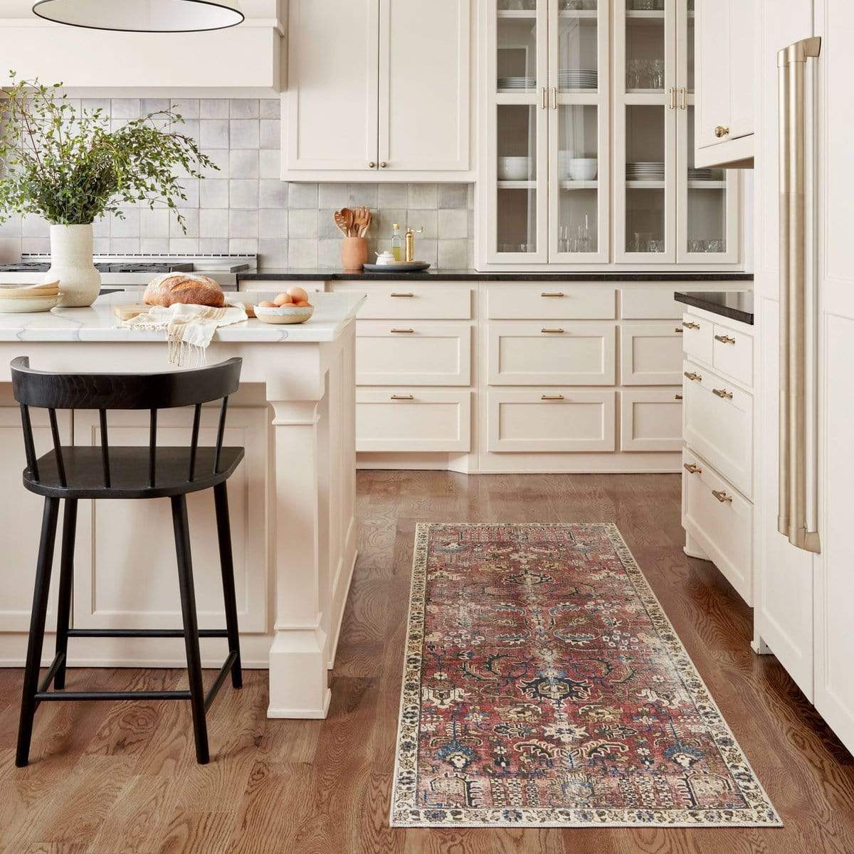 Jules Merlot/Multi Rug – Meadow Blu