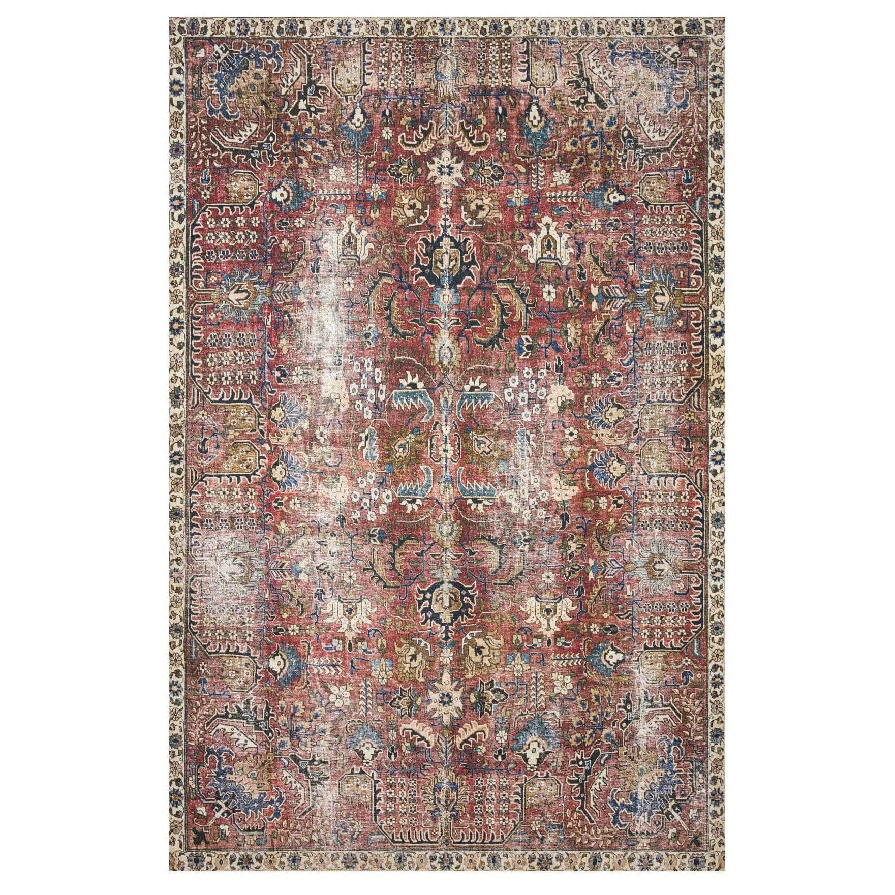Jules Merlot/Multi Rug – Meadow Blu