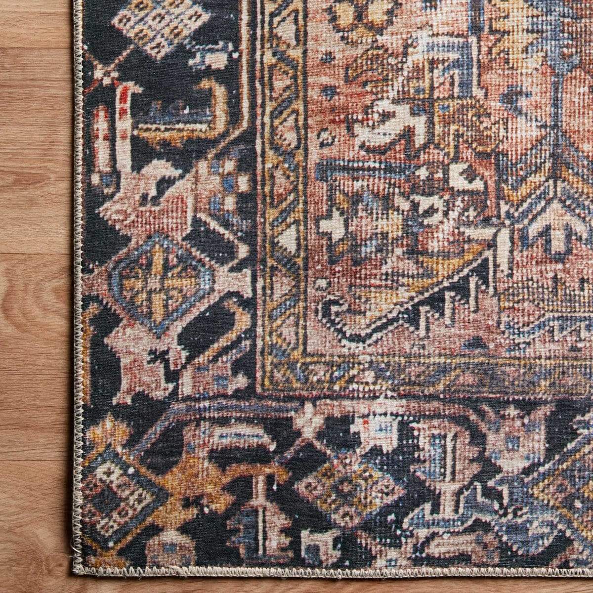 Jules Terracotta/Multi Rug – Meadow Blu