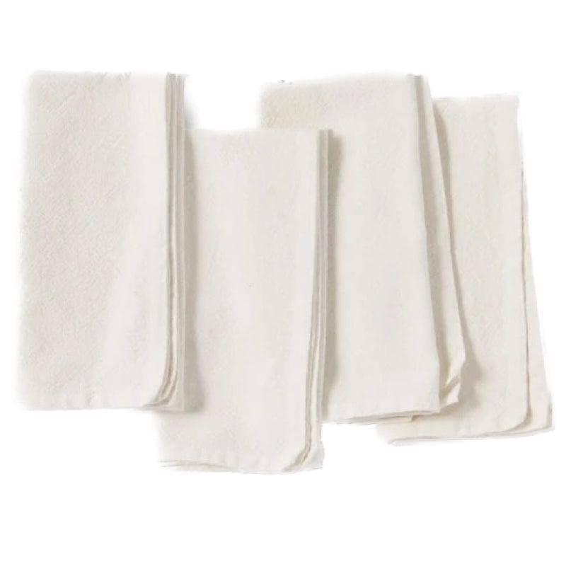 Coyuchi Sonoma Textured Organic Napkin, Set of 4 - Soft White
