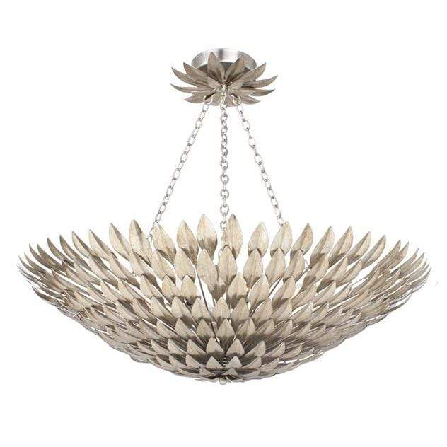Crystorama Broche 8 Light Ceiling Mount - Silver Lighting Crystorama-519-SA_CEILING 00633779025754