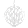 Crystorama Broche White Sphere Chandelier Lighting