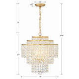 Crystorama Gabrielle 4 Light Chandelier Lighting