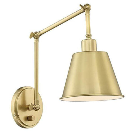 Crystorama Mitchell 1 Light Wall Sconce - Long Lighting MIT-A8021-AG 633779041273