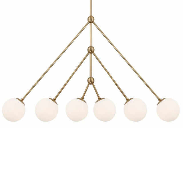 Crystorama Omni 6 Light Chandelier Lighting crystorama-OMN-3006-AG 633779047497