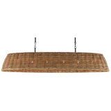 Currey and Company Basket Oval Chandelier Lighting currey-co-9000-0462