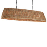 Currey and Company Basket Oval Chandelier Lighting currey-co-9000-0462