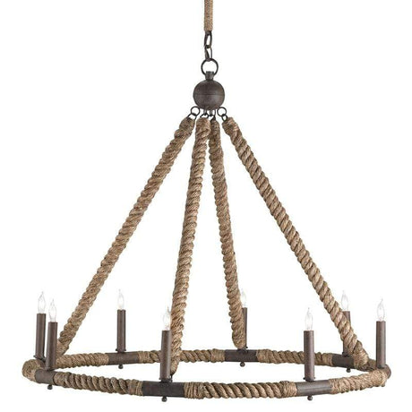 Currey and Company Bowline Chandelier Lighting Currey-9536