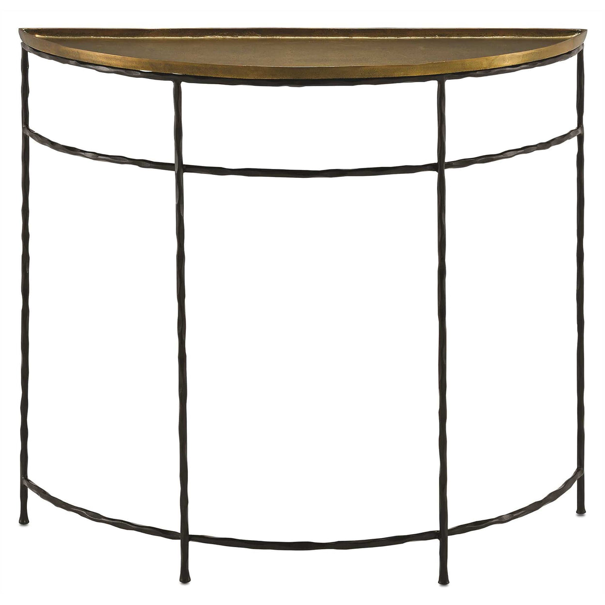 Currey and Company Boyles Demilune Console Furniture currey-co-4000-0053