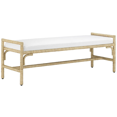 Currey and Company Olisa Bench Furniture currey-co-7000-1171