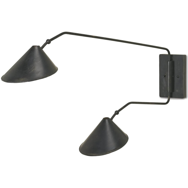 Currey and Company Serpa Double Wall Sconce Lighting Currey-5172