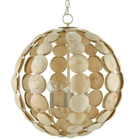 Currey and Company Tartufo Coco Shell Chandelier Lighting currey-co-9000-0806