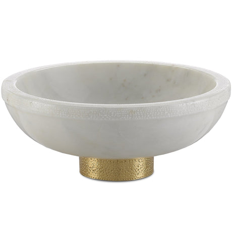 Currey and Company Valor Bowl - White Decor currey-co-1200-0170
