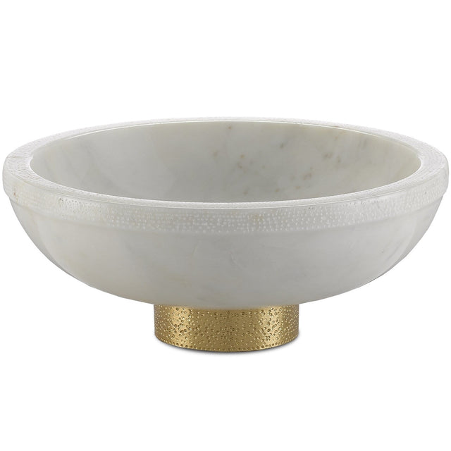 Currey and Company Valor Bowl - White Decor currey-co-1200-0170