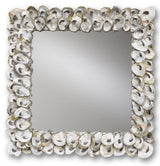 Currey & Co Oyster Shell Mirror, Square Wall Currey-Co-1348