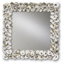Currey & Co Oyster Shell Mirror, Square Wall Currey-Co-1348