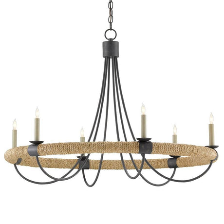 Currey & Company Shipwright Chandelier Lighting currey-co-9000-0754