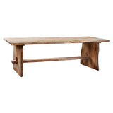 Dovetail Solid Teak Live Edge Dining Table Furniture dovetail-IT6002