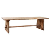 Dovetail Solid Teak Live Edge Dining Table Furniture dovetail-IT6003