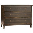 Dovetail Soren Dresser 3 Drawer - Antique Black Furniture Dovetail-DOV1047BK