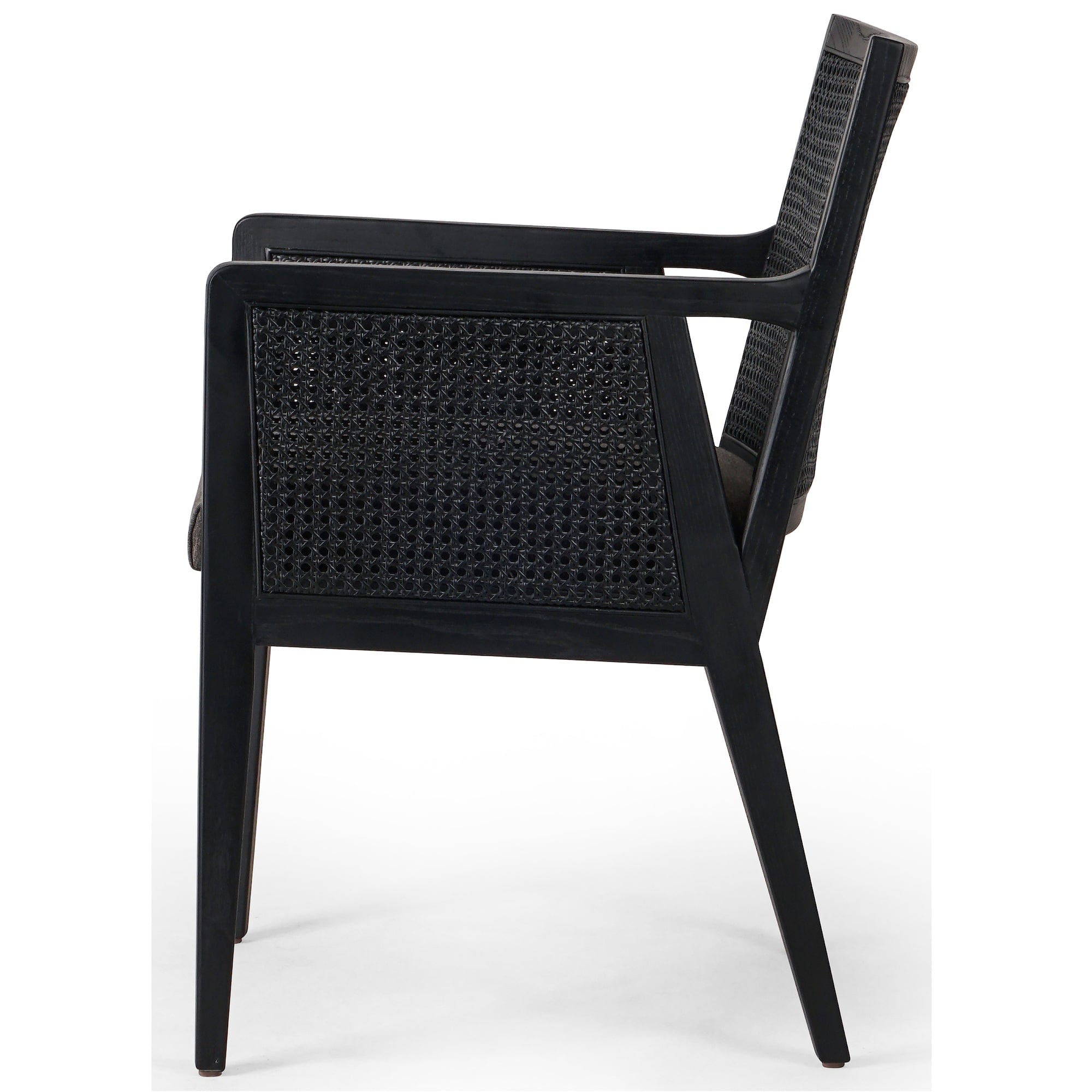 Four Hands Antonia Cane Dining Armchair Meadow Blu