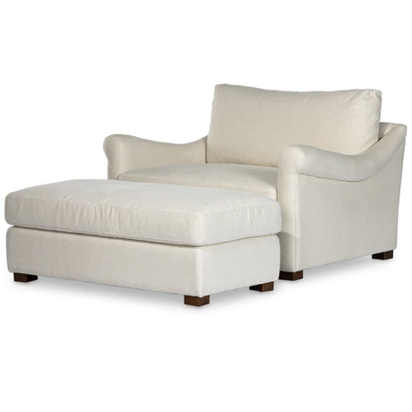 Four Hands Bridges Chair and a Half w/ Ottoman Chairs four-hands-237994-001 801542131531