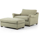 Four Hands Bridges Chair and a Half w/ Ottoman Chairs four-hands-237994-002 801542131524
