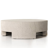 Four Hands Kember Outdoor Coffee Table-Blanc White Furniture four-hands-231853-001