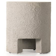 Four Hands Kember Outdoor End Table-Blanc White Furniture four-hands-231868-001
