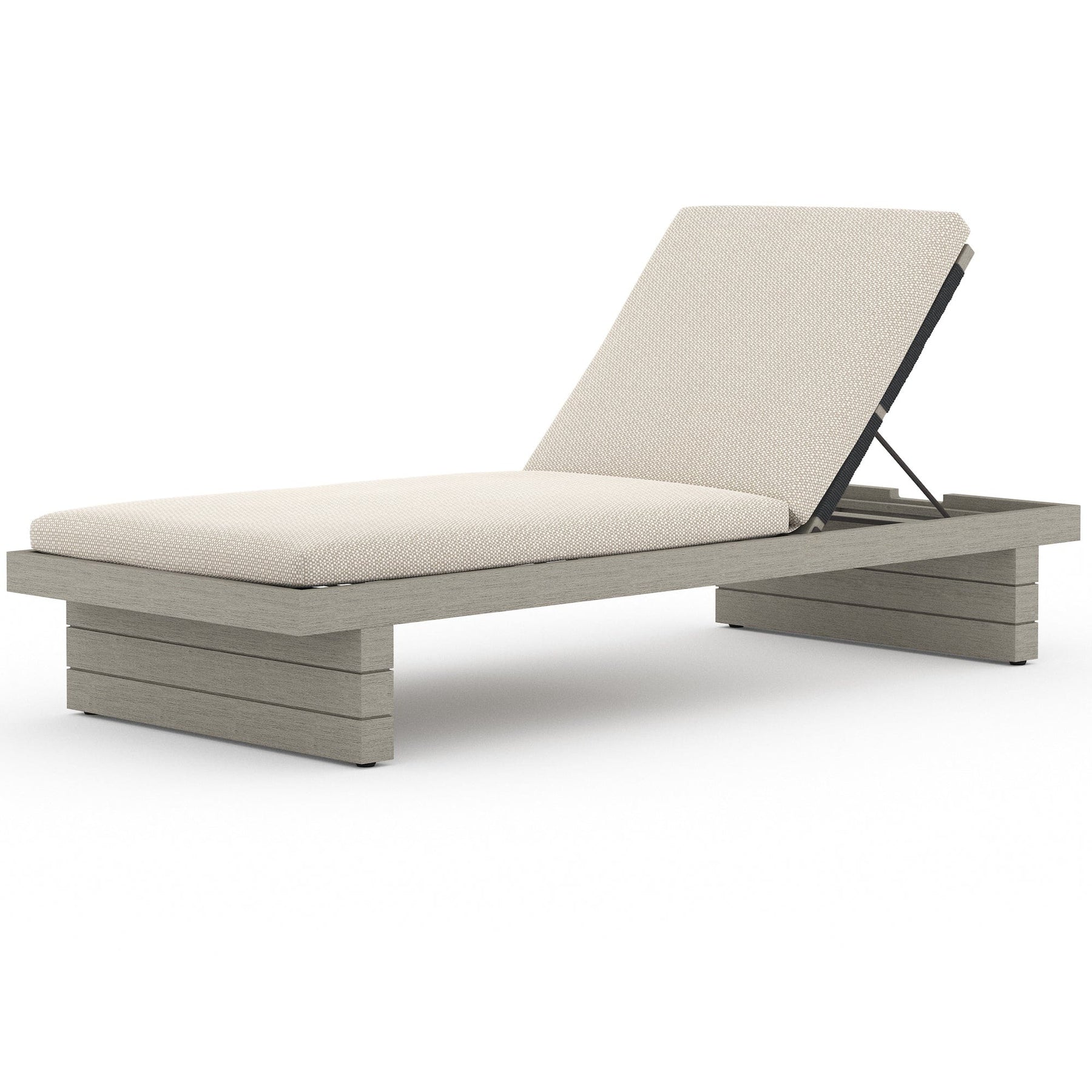 Four Hands Leroy Outdoor Chaise Lounge Meadow Blu