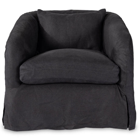 Four Hands Topanga Slipcover Swivel Chair Furniture four-hands-238314-002 801542146429