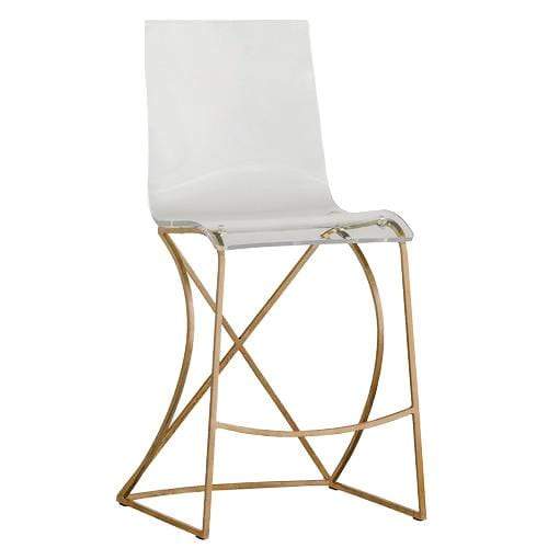 Clear bar stools with gold new arrivals