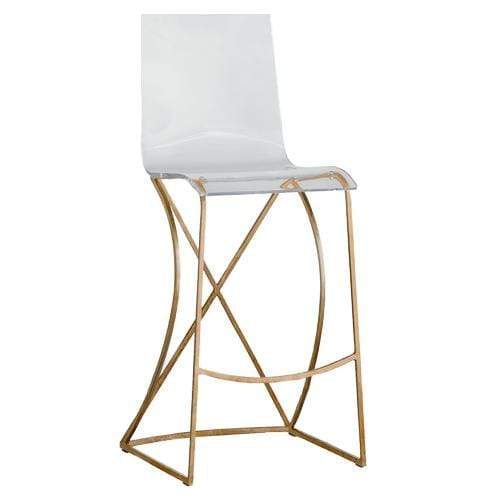 Lucite and deals gold bar stools