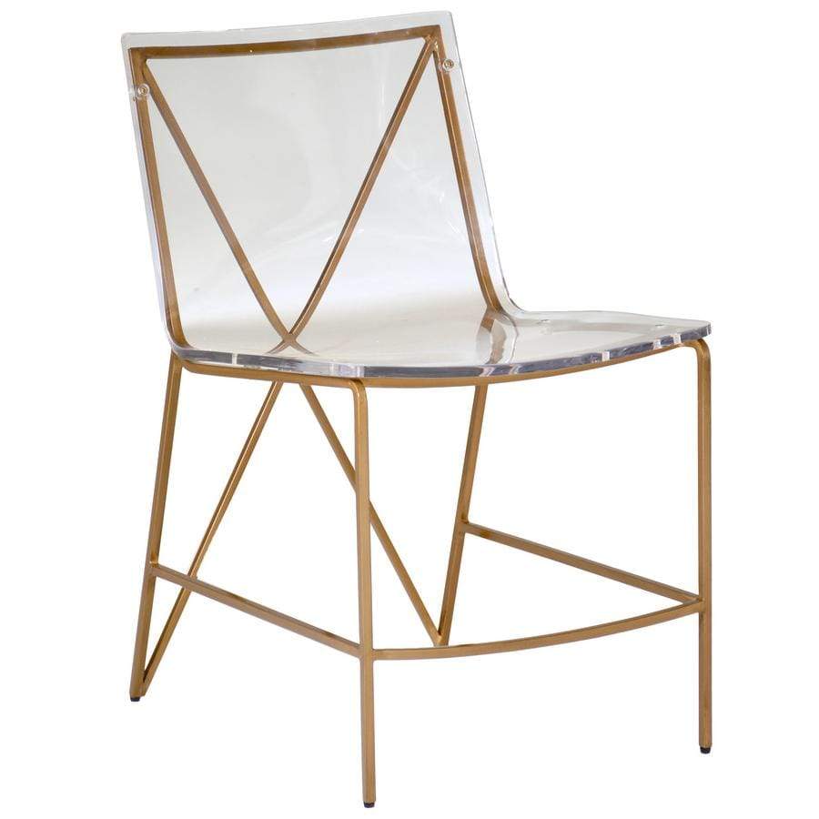 Acrylic and deals gold chair