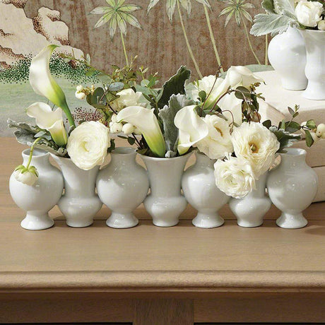 Global Views Chinoise Linear Bud Vase - White Decor Global-Views-4.80125 00651083043899