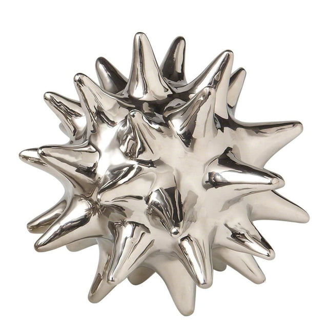 Global Views Dwell Studio Urchin - Silver Pillow & Decor Global-Views-Urchin-Silver-Large-D8.80089 00651083002087