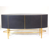 Global Views Ellipse Sideboard - Ebony Furniture global-views-AG2.20017 00651083075210