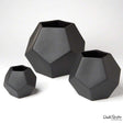Global Views Faceted Vase - Black Set of Three Pillow & Decor global-views-D8.80041 651083001516