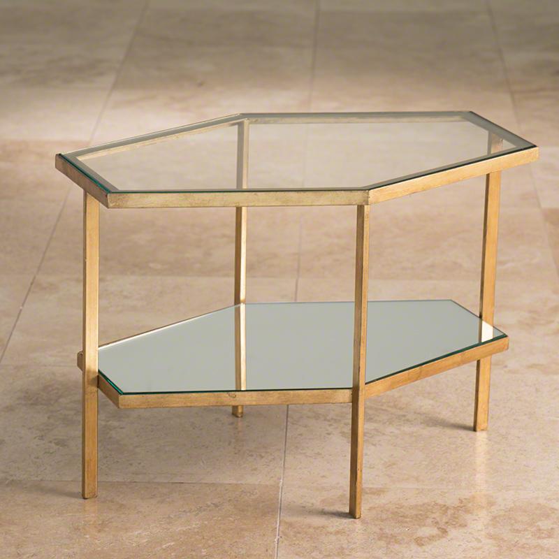 Global Views Hexagon Table - Gold Furniture Global-Views-8.82316 00651083823163